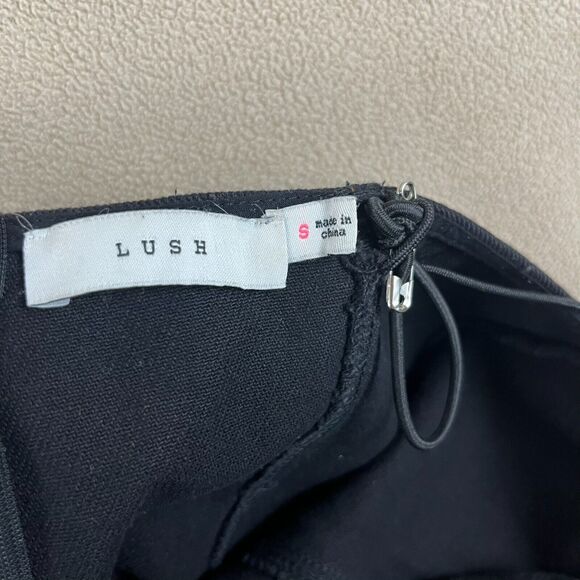 Lush Womens Dress SM Denim Bodycon Mini Roses Floral Spaghetti Strap Stretch Y2K - Picture 2 of 8